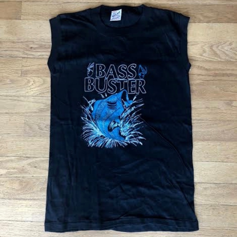VINTAGE BASS BUSTER Tank FISHING Never Worn